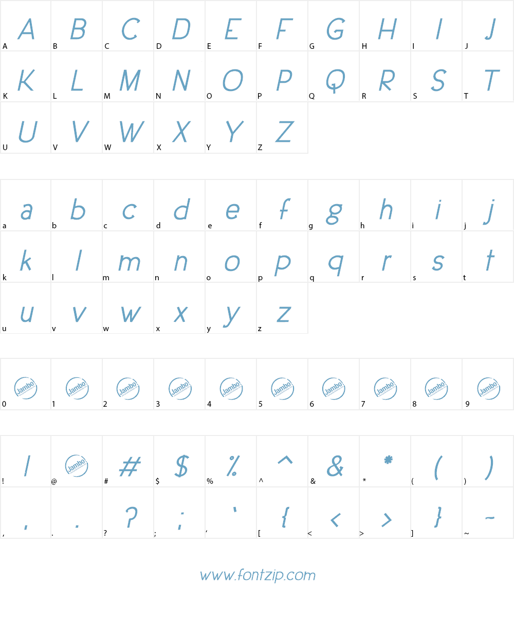 Urban Elegance Font Character